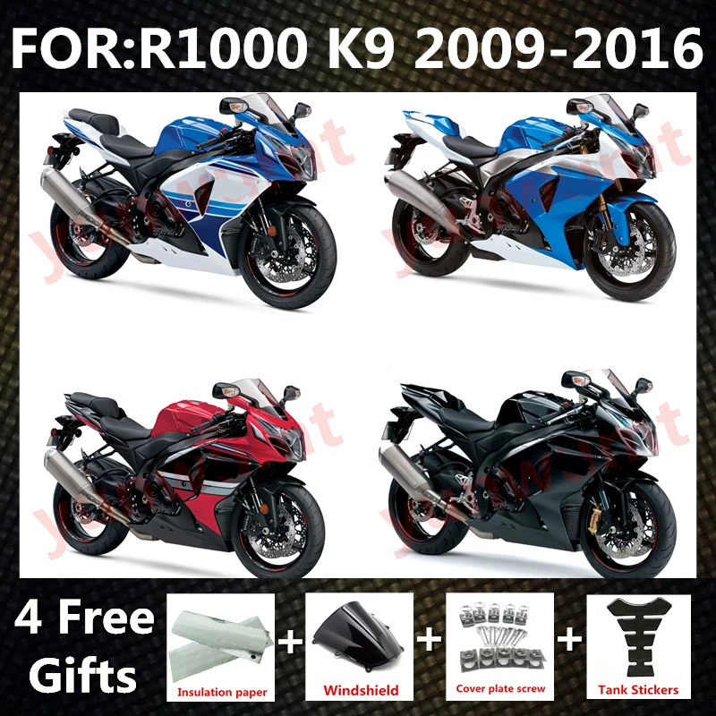 for GSXR1000 2009 - 2016 GSX-R1000 GSX1000R K9 2010 2011 fairing fit Motorcycle Injection Mold ABS Plastics Full Fairings Kit