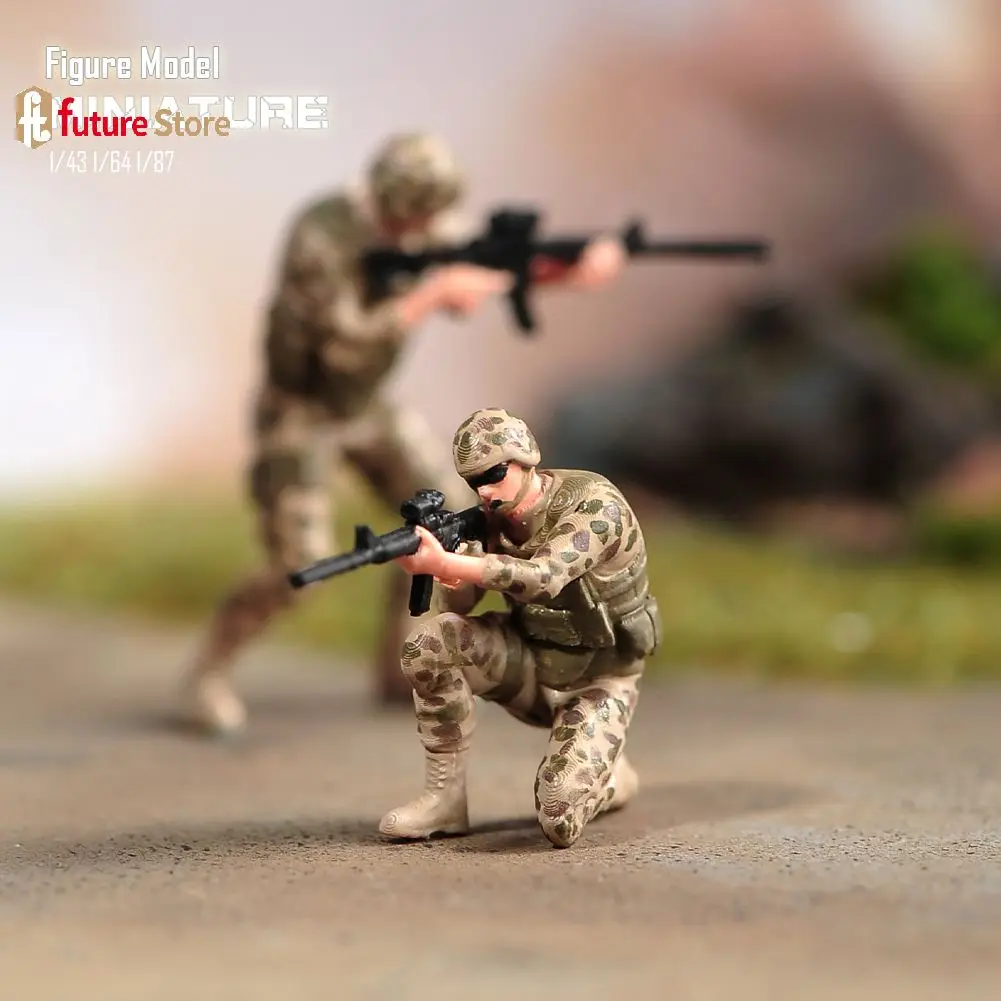 ANT Resin 3D Print 1/87 1/64 1/43Desert Special Operations Team  Diorama Figure Model  Creative Photography Display Collection