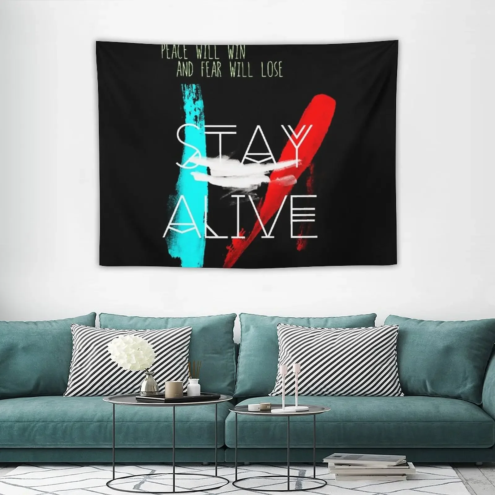 Гобелен с цитатами «Мир побеждай» и «Послежись вживую», украшение для дома, украшения для комнаты, эстетические милые вещи для комнаты, гобелен Гобелен с цитатами «Мир побеждай» и «Послежись вживую», украшение для дома, украшения для комнаты, эстетические милые вещи для комнаты, гобелен