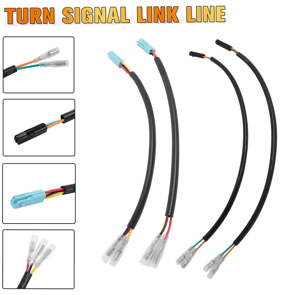 

For Honda CB 400X CBR 500R 650R 650F CRF MSX CMX 300 500 Turn Signal Indicator Wire Connector Plug License Plate Harness Adapter