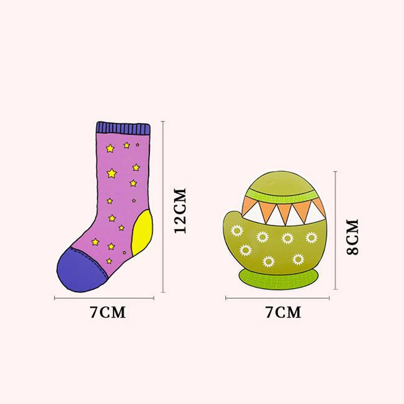 Toddler Montessori Material DIY Toys Socks Colors Sorting Matching Games Early Educational Learning Toys Preschool Teaching Aids