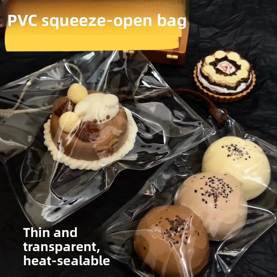 Double-Sided 26-Sheet PVC Squeezable High-Transparency Three-Sided Clamshell Heat-Sealed Thin Crispy Stress Relief Squeezing Bag