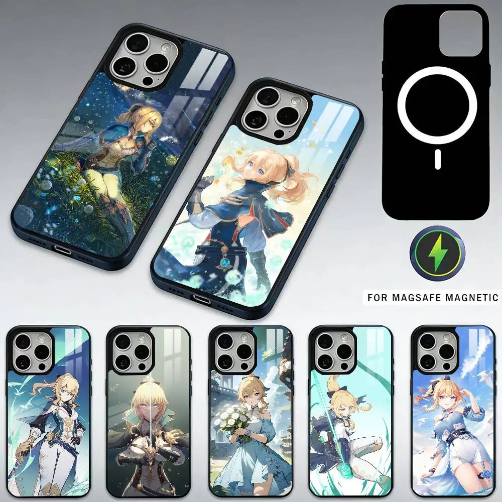 

Jean G-Gunnhildr Phone Case For iPhone17,16,15,14,13,12,11 Plus,Pro Max Magnetic For Magsafe Wireless Charging