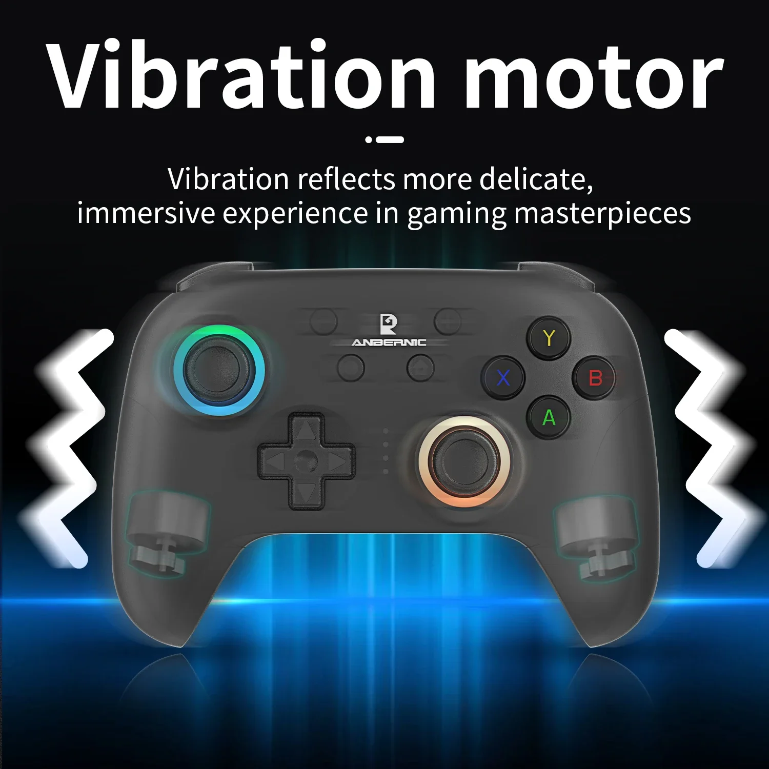 ANBERNIC RG P01 RGP01 Gamepad Wired Wireless RGB Hall Effect Joystick XBOX Bluetooth Game Controller For PC Android IOS PC