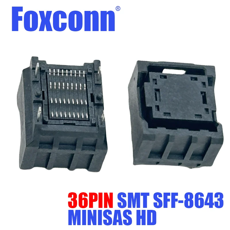 

36PIN MINISAS HD Foxconn LY50363-N8S0-7H MINISAS HD 36P SMT SFF-8643 Полный пакет Stick-up
