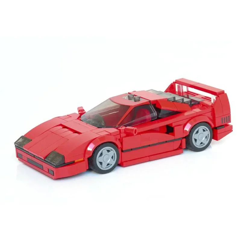 MOC Speed Champion F40 Racing Car MOC-60667 Supercar Toy Building Block Model 365PCS Car Model Kids Birthday Gift Christmas Gift