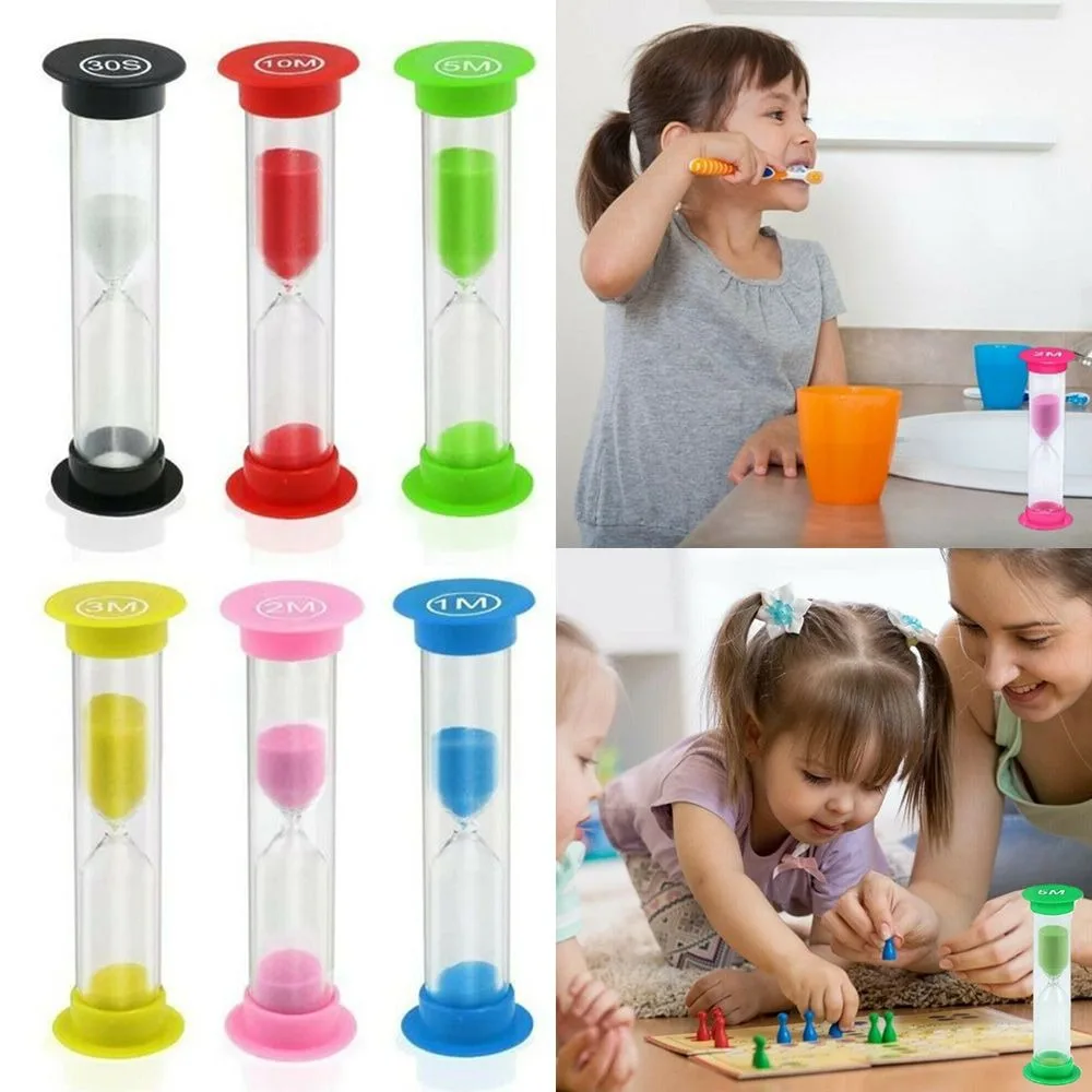 Multiple Durations Sand Timer 30 Second 1/2/3/5/10 Minutes Hourglass Timer Anti-fall Plastic Plastic Hourglass Classroom Timer
