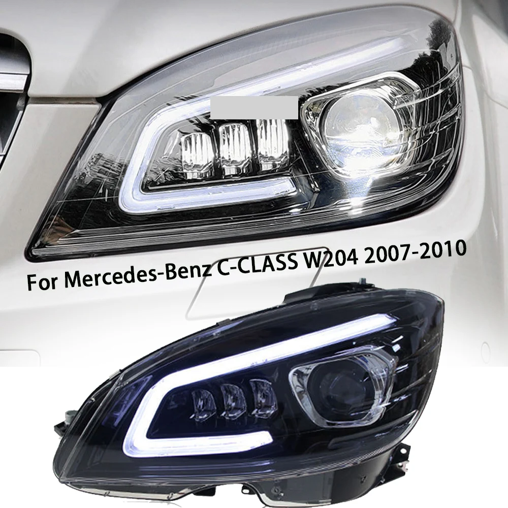 

Головная фонарь для Mercedes-Benz C-Class W204 2007-2011 гг., модифицированная модель, дневная лампа для поворота, освещение