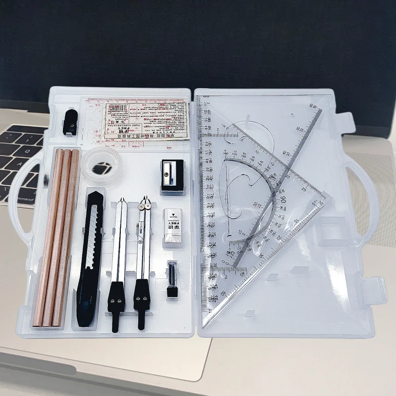 مجموعة أدوات الرسم الميكانيكية للطلاب الجامعيين ، بطاقة الهندسة المدنية #6