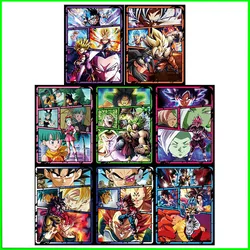 Dragon Ball Collectible Cards Boys Games Toys Tabletop Games Birthday Gifts DIY Anime Son Goku Dragon Premium Flash Card 8PC