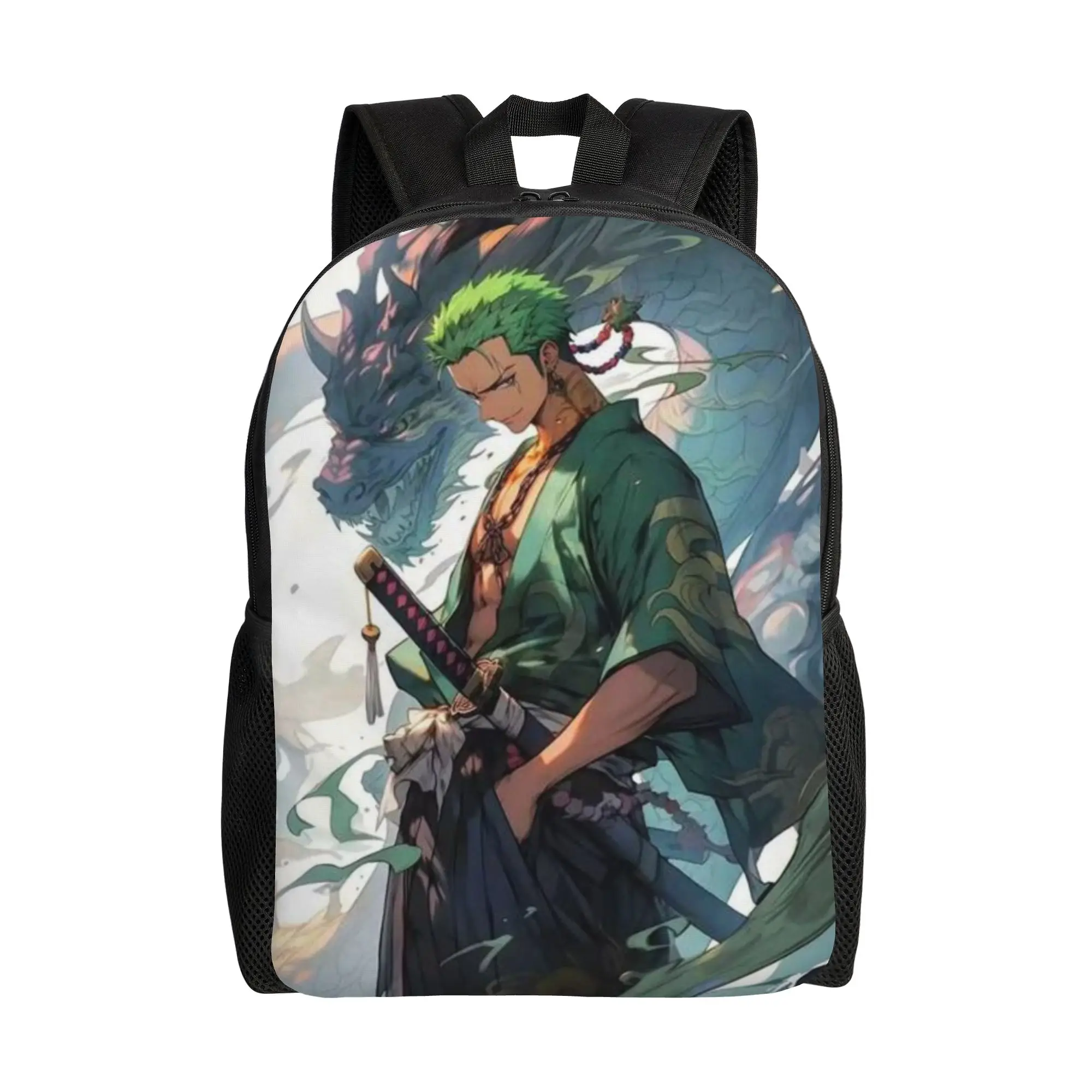 

Roronoa Zoro Laptop Bag Back to school season Men Snack Storage Backpack