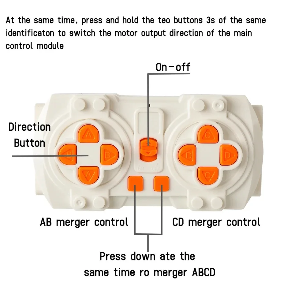 

MOC 8 Way Remote Control Support APP Program with L Motor Servo Building Blocks Power Kit for Technical Car Power Modification