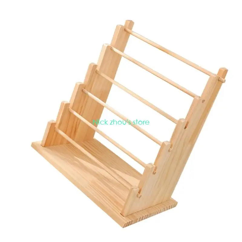 E15E حل تخزين الأساور متعدد الطبقات الخشبي لمتاجر المجوهرات