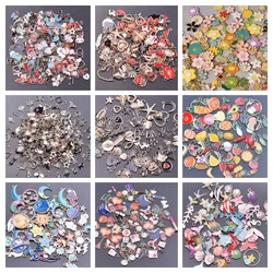 30pcs Enamel Alloy Kawaii Shell Starfish Fruit Cosmetics Starry Sky Diy Women Bracelet Jewelry Making Mix Pendant Accessories