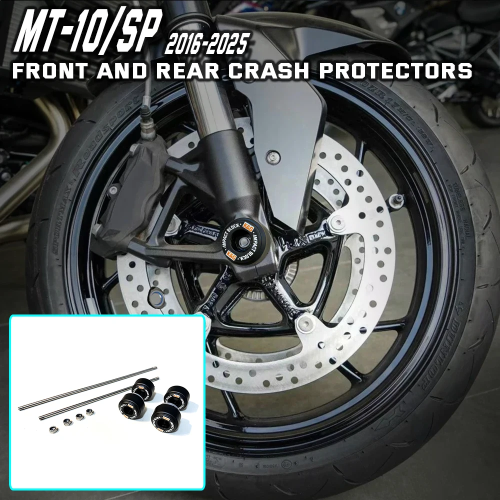 FOR YAMAHA MT10/SP 2016-2023 FZ-10 2017-2021 Motorcycle Front and rear wheel main shaft collision protection