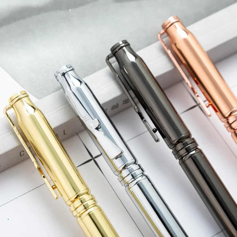 

10PCS Gun Ballpoint Spot Wholesale Creative Imitation Gun Metal Ballpoint Business Advertising Gift Pen