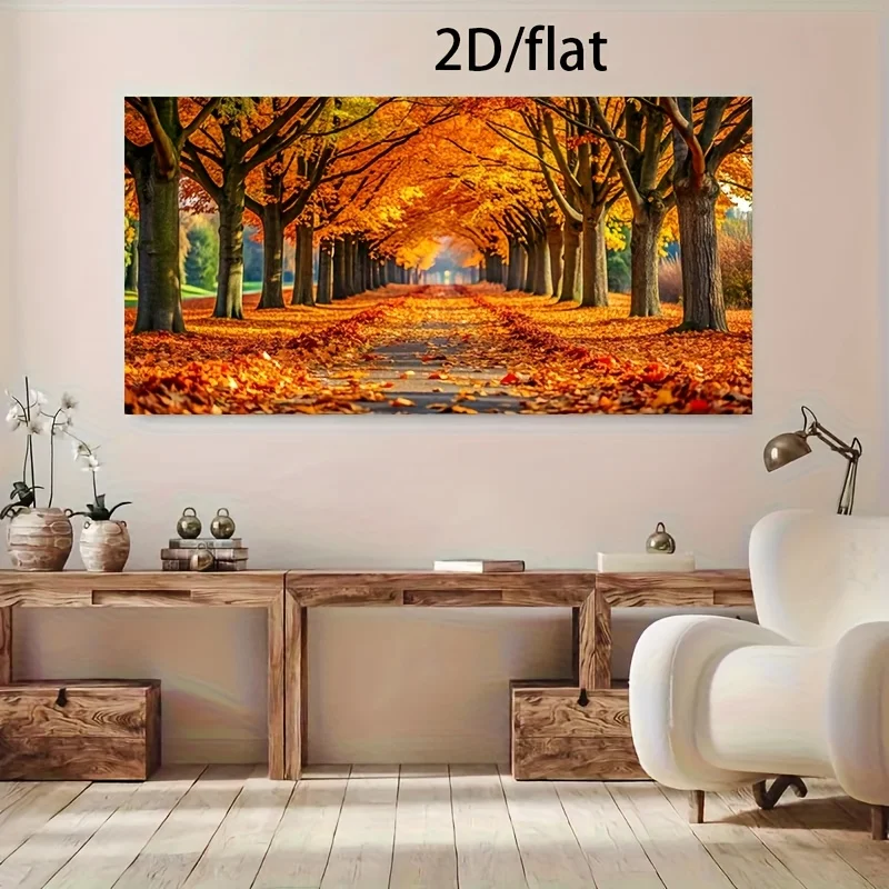 

Frameless Autumn Wooden Wall Art Canvas Painting for Living Room Modern Canvas Posters Decoration Cuadros No Frame Large Size