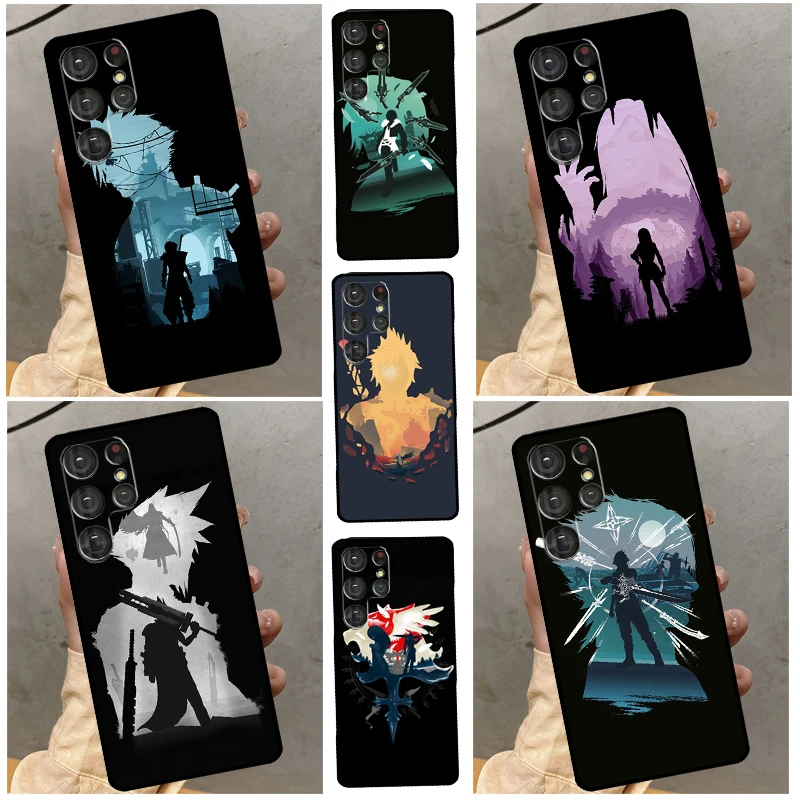 Final Fantasy Poster Case For Samsung Galaxy S22 S21 S23 Ultra S8 S9 S10 Note 10 Plus Note20 Ultra S20 FE Cover