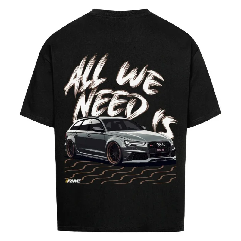 

Летняя мужская рубашка большого размера Audi All We Need Is Audi RS6 C7, летняя качественная хлопковая футболка