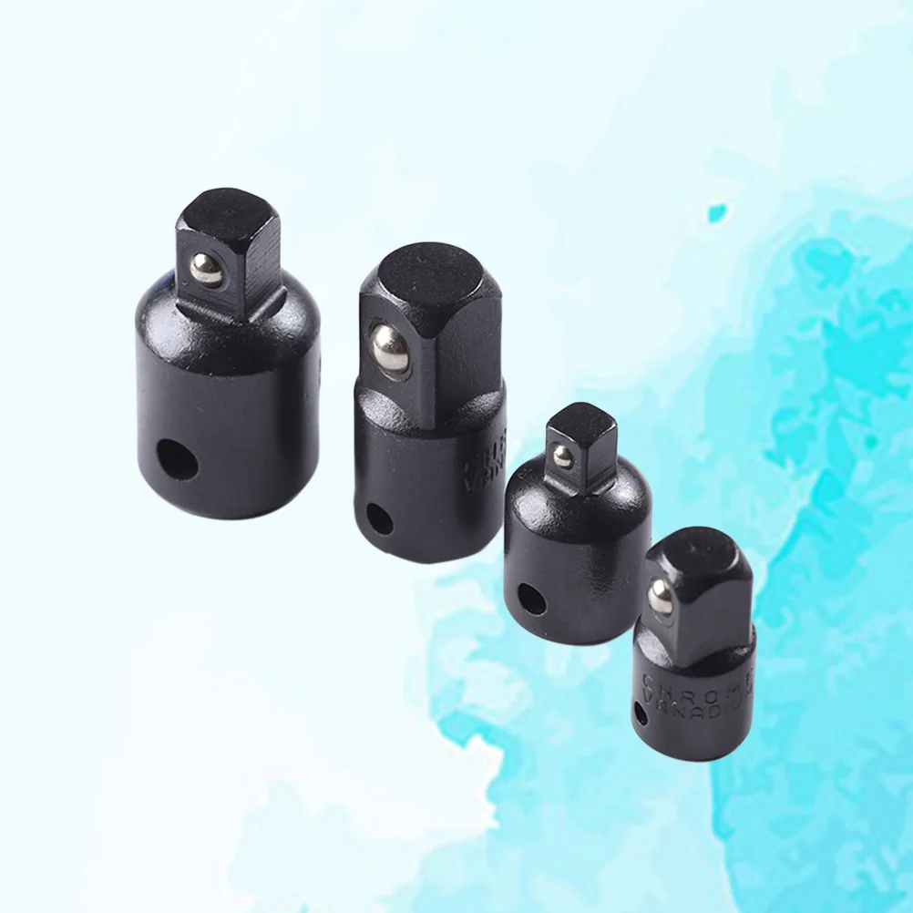 4 Stuks Socket Adapter Reducer Converter Set Slagschroevendraaier Dopsleutel Adapter Ratel Uitbreiding Reparatie Modificatie Gereedschap