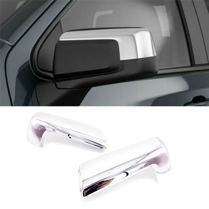 

NEW-Car Conversion Rear View Mirror Covers Tape-On For GMC Sierra 1500 2019-2023 94469253 84469252