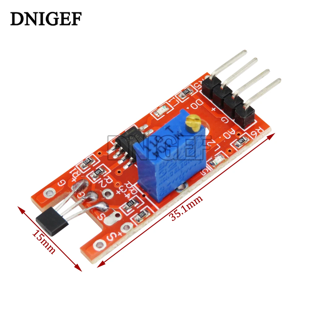 KY-024 Speed Sensor Module Smart Electronics 4pin KY-024 Linear Magnetic Hall Switches Speed Counting Sensor for Arduino Diy Kit