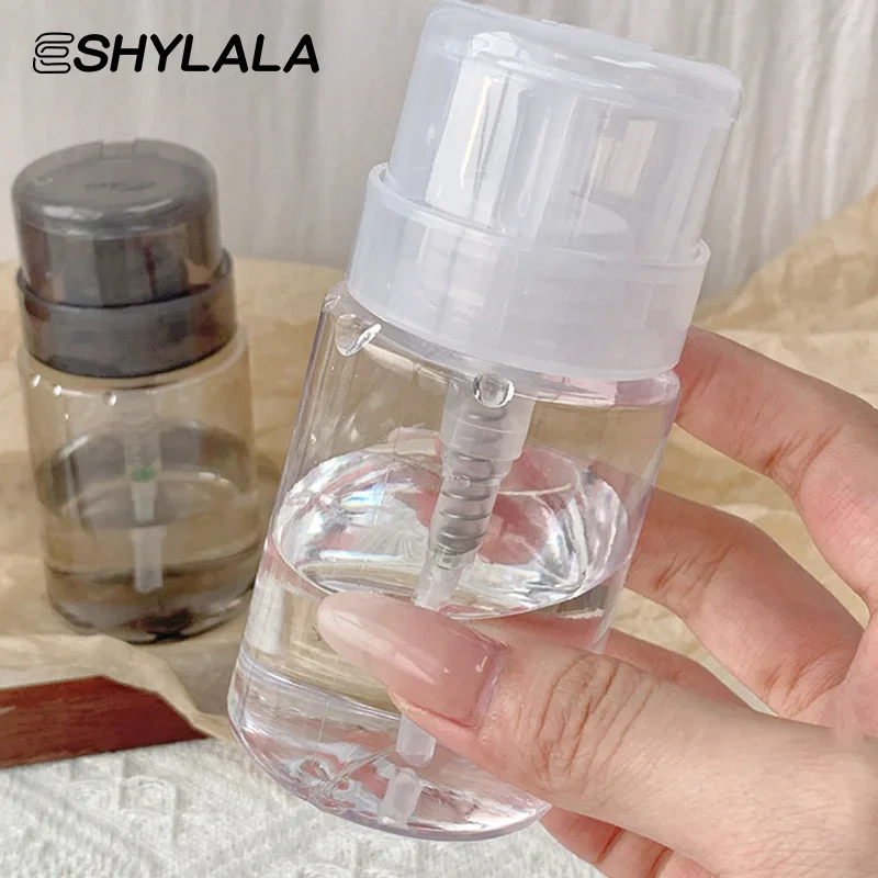 Bouteilles rechargeables pour ongles, distributeur de pompe à pression vide, dissolvant de vernis à ongles, nettoyant, bouteille de maquillage, outil de manucure