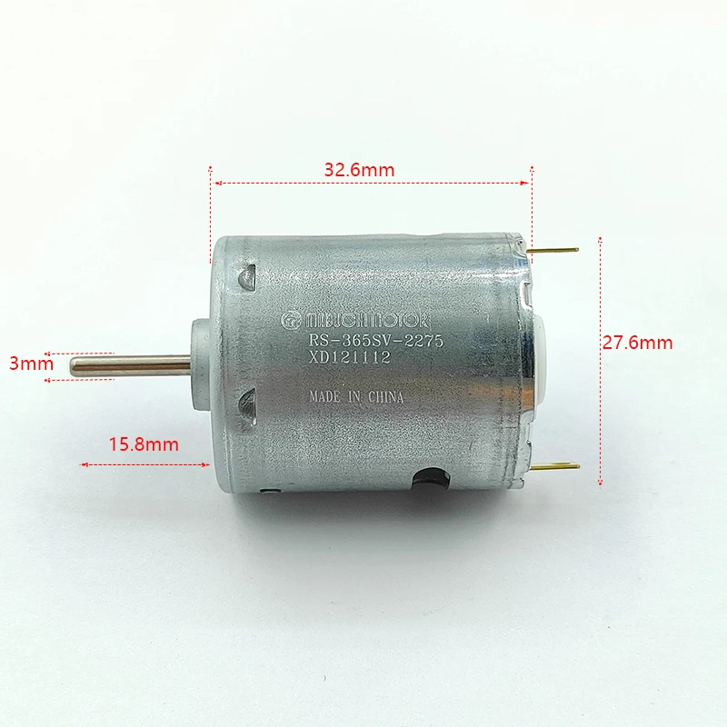 Mabuchi RS-365SV-2275 DC Motor DC 12V 18V 24V 26000RPM High Speed