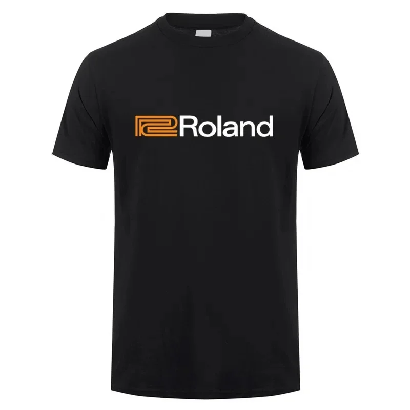 Camisetas Roland de algodón para hombre, camiseta fresca de verano con diseño de piano Roland, camiseta divertida para hombre