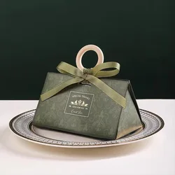 Creative Wooden Ring EID Wedding Favors Candy Box Birthday Packaging Chocolate Candy Bags Baby Shower Aid Mubarak Decoration