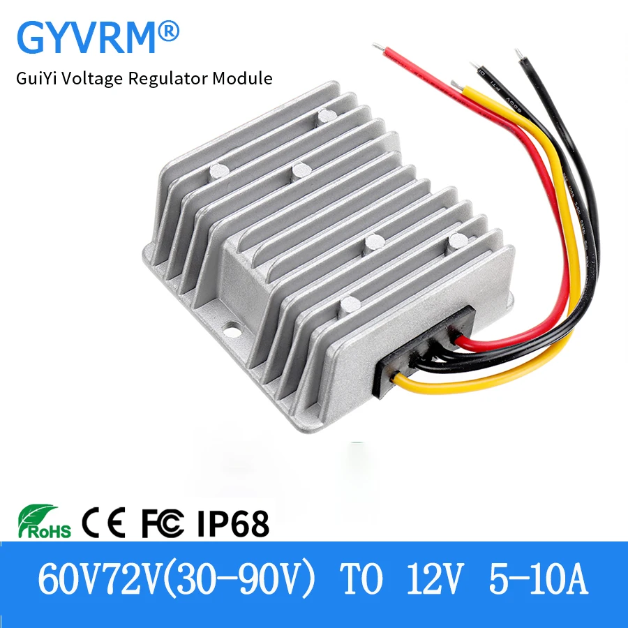 DC DC Converter 60V 72V to 12V 5A 10A DC-DC 30V 40V 50V 60V 70V 80V 90V to  12V Step-down Modul 30-90V to 12V 10A 120W