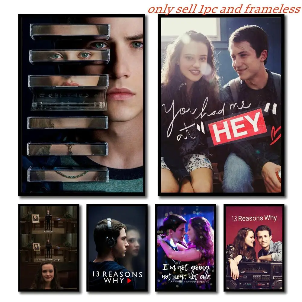 13 Reasons Why TV Series Poster Gift with prints Home bedroom living room decoration promotion and display