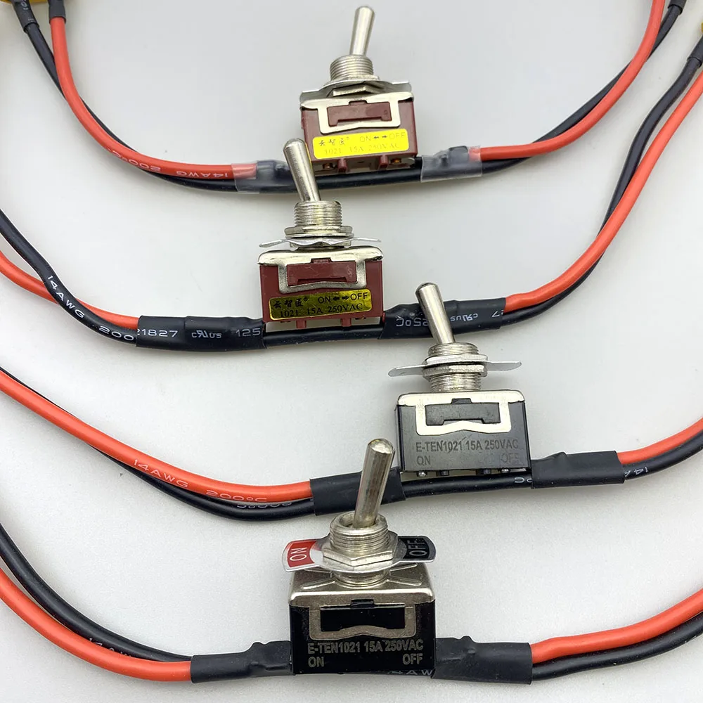 15A 250VAC Large Current High Load Power Supply Switch with XT30 XT60 XT90 T Connector for RC Airplane Model ESC Battery Parts