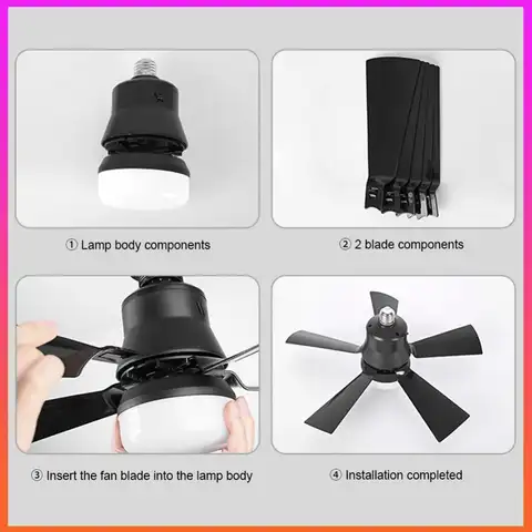 Screw Ceiling Fans with Light Remote Control Timing E27 Socket Ceiling Fan with Light Dimmable for Closet Dressing Room Kitchen