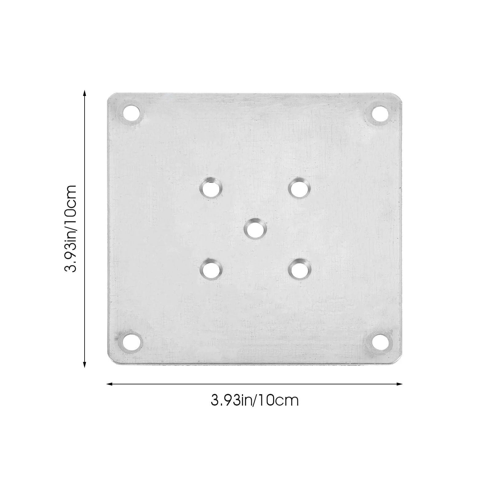 Supports de pieds de Table plaqués Zinc, plaques de montage de meubles plates et stables pour réparation de sièges de canapé, supports de pieds de Table 8 pièces