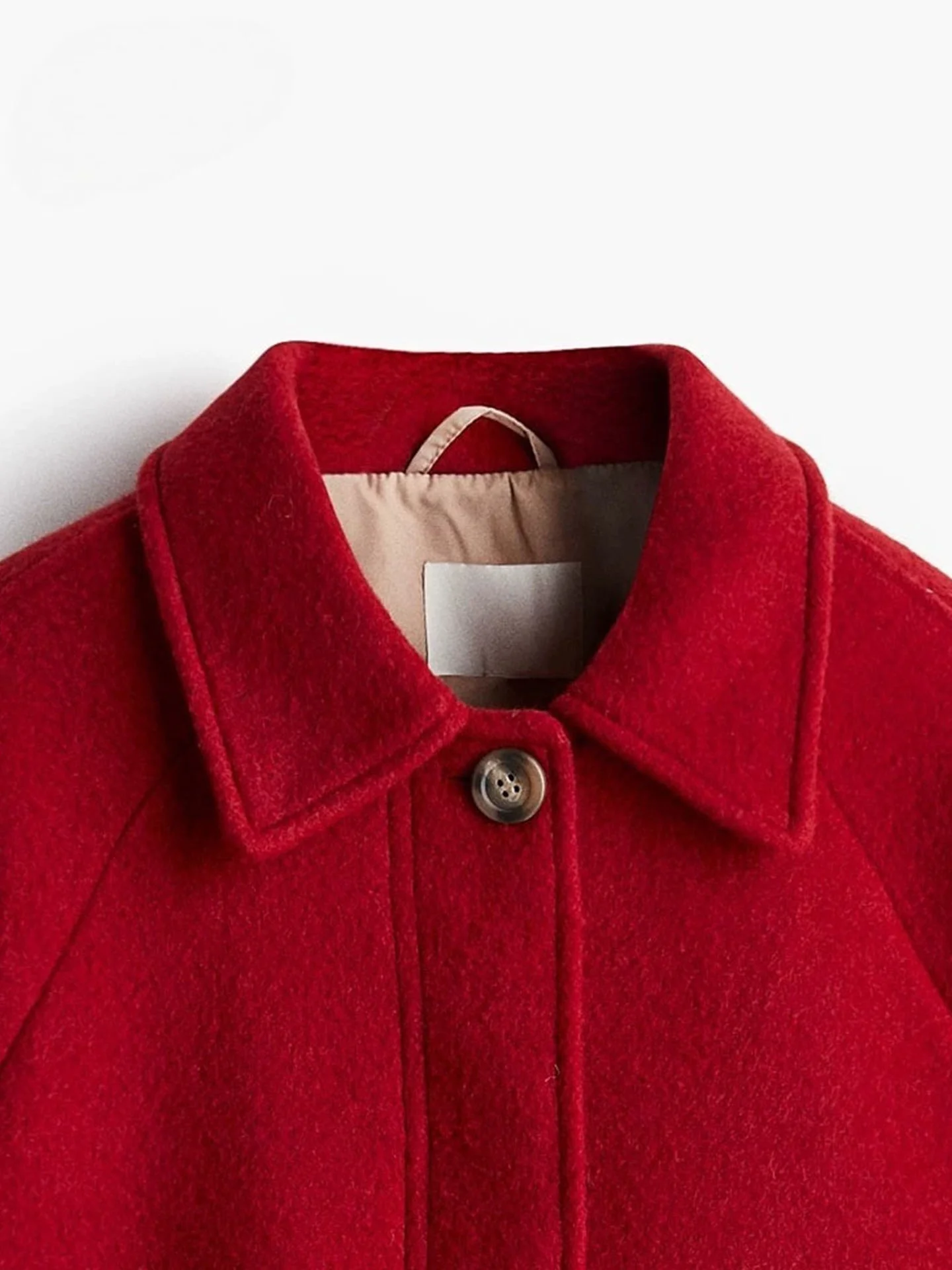 Minimalist Style Women's Jacket Shoulder Insert Long Sleeve Notch Collar Single Button Large Shape Outerwear Autumn New Arrival