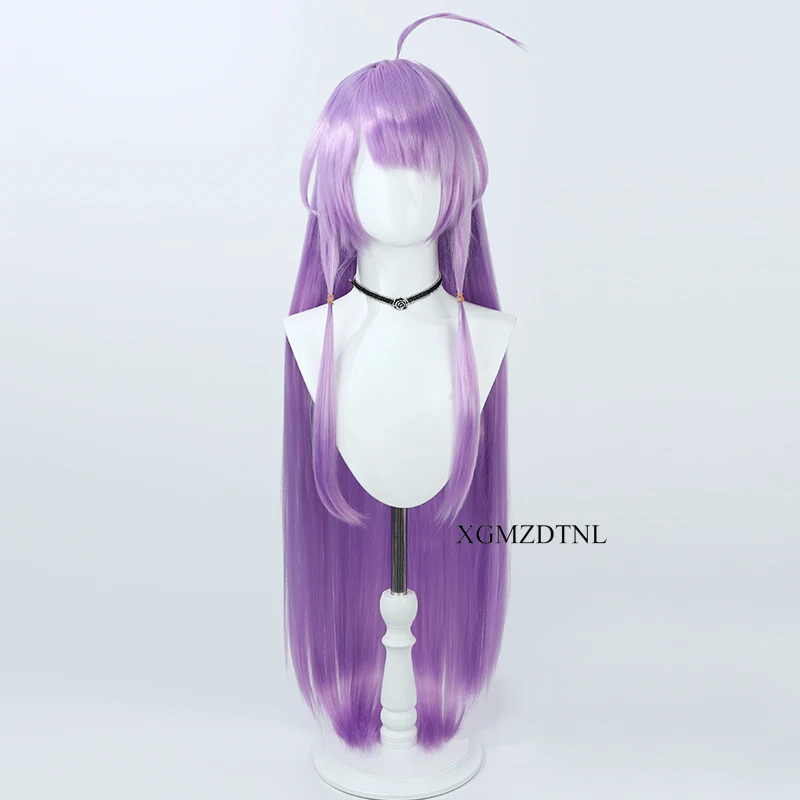 Anime Star Twinkle Precure Cure Selene Kawaii Cosplay Wig 100cm Purple Long Straight Hair+Wig Cap Kaguya Madoka Role Paly Party