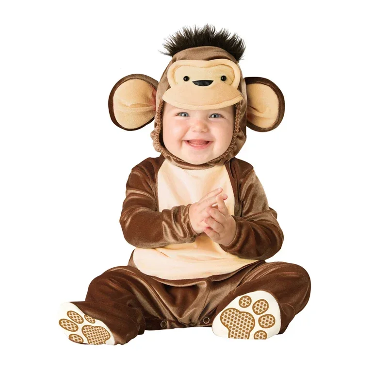 Baby Infant Animal Romper Role Play Costumes Lion Dress up Outfit Halloween Costume  Photography Clothes