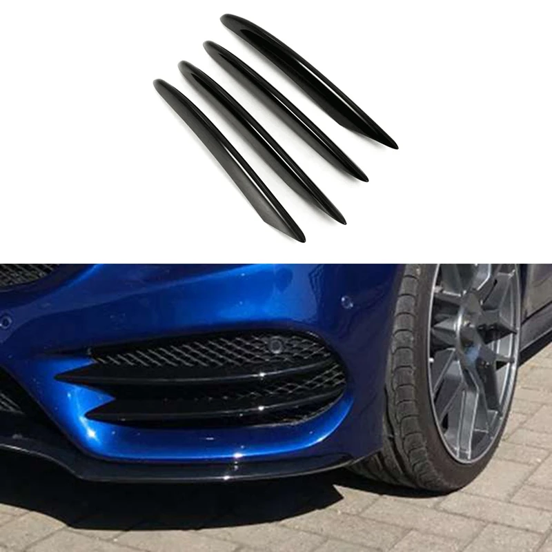 

Head Fog Light Grille Plate Sticker For Mercedes-Benz C-Class W205 C180 C200 (2015-2018)