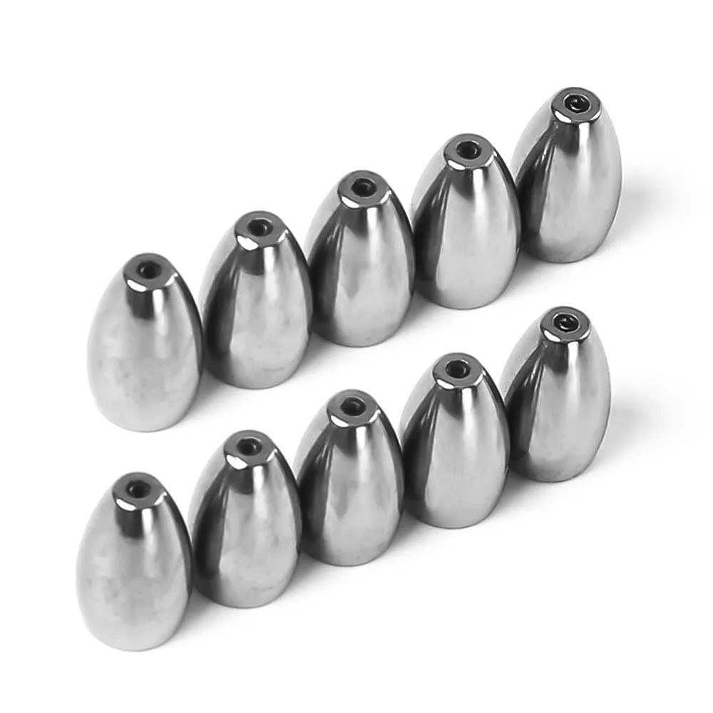 ZUKIBO 20/30 Stück Bleisinker Bullet Lead Gravity Sinking Bait Fishing Texas Rigs Carolina Rigworm Soft Baitfishing Zubehör – Detail 13