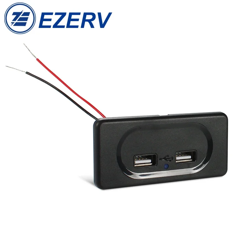 Dual USB Charger Socket Adapter Power Outlet 3.1A for Car Boat Marine Truck ATV Mobile 12/24V  Phone car accessories