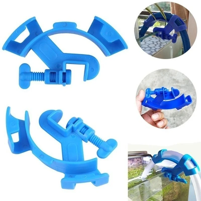 Support de filtre à eau pour aquarium, tube de montage, poisson précieux, tuyau de maintien ferme, pince à fibre, outil d\'aquarium