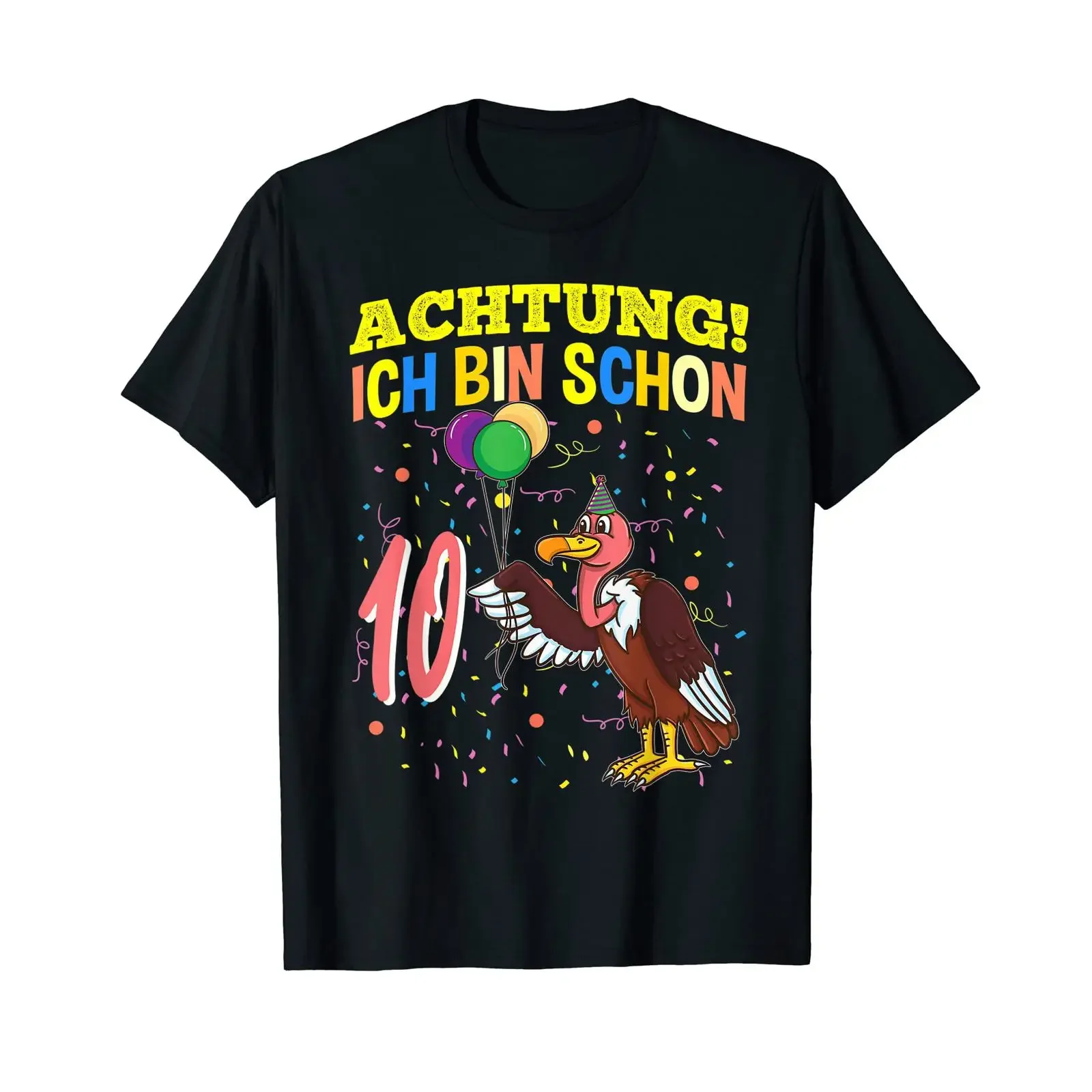 Attention I'm already 10 years old Birthday Vulture Bird Lover T Shirt vintage Washed designer clothes Stylish Soft Comfortable