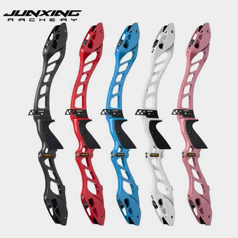 JUNXING GMX3 Recurve Bow Riser 25'' Aluminum Alloy Handle ILF Interface for Right Hand User Archery Hunting Shooting Bow Riser