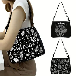 Trendy Style Shoulder Square Bag, All-Match Gothic Pattern Underarm Bag for Women Daily Casual Bag Hand Bags for Women