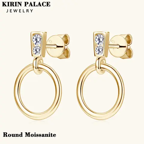 925 실버 귀걸이 Moissanite 다이아몬드 여성 품질 우정 사랑 선물 심플한 디자인 유니버설 귀걸이