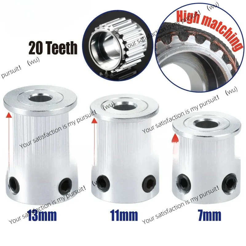FOR 2GT Timing Pulley 20T Bore 5mm Belt Width 6/10/12mm Gates Synchronous Pulley 3D Printer Drive Spare Parts