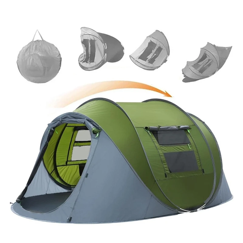 

Outdoor tent fully automatic quick opening and throwing tent 1 second quick court pop-up camping