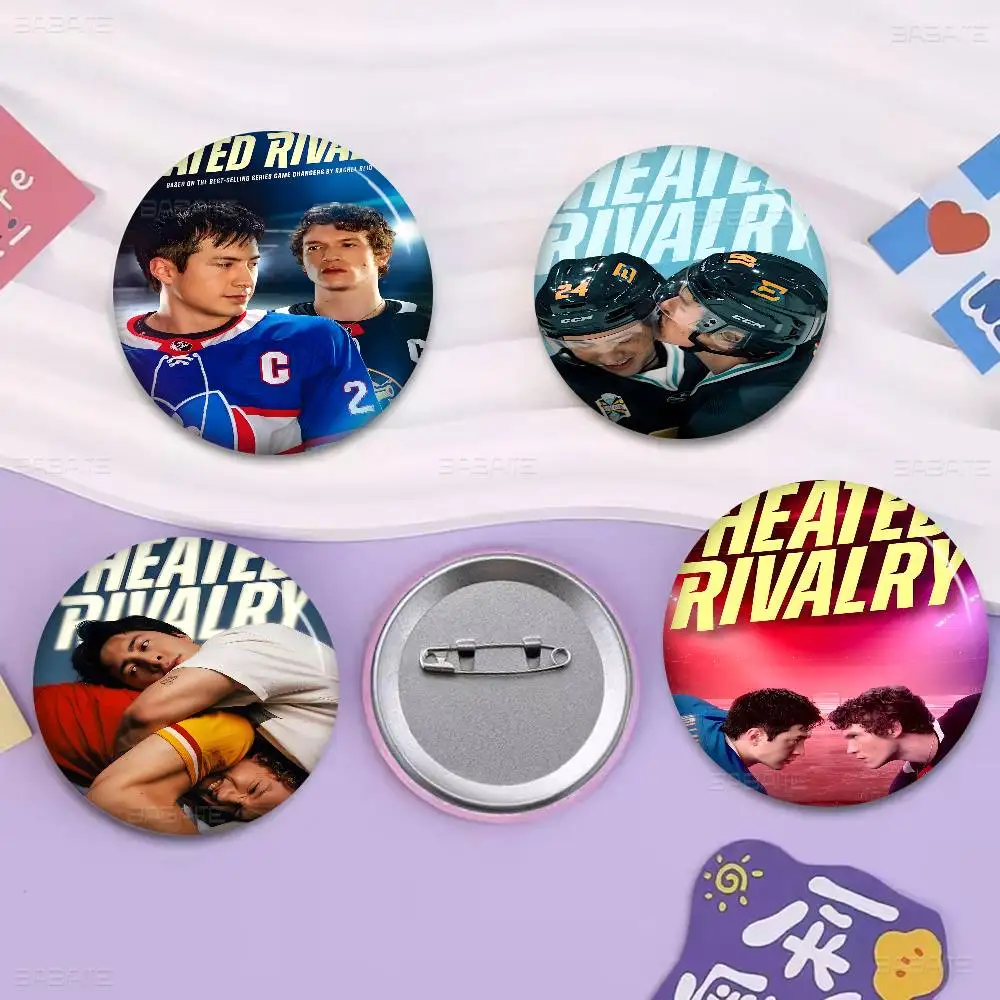 Love TV Series H-Heated R-Rivalry Anime Brooches Cute Cartoon  Badge Jacket Jeans Lapel Pin Gift Accessorie