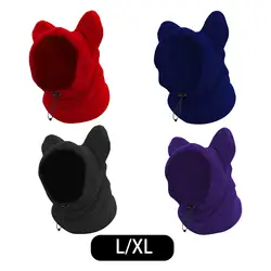 Pet Winter Ear Muffs Hat Soft Windproof Ear Wrap Fleece Hat Dog Quiet Ear Cover Pet Head Wrap for Pets Dogs Hiking Outdroor